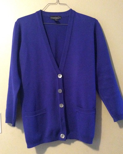 Merino Wool Cardigan Sweater Sz S 