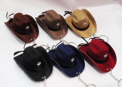 NEW SET 6X MINI COWBOY HAT WESTERN 