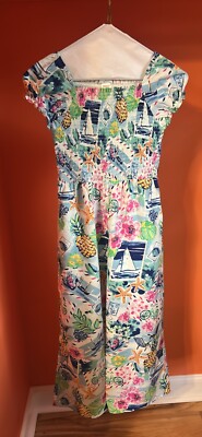 Colorful with pockets short sleeve ready for summergirls jumpsuit size 12
