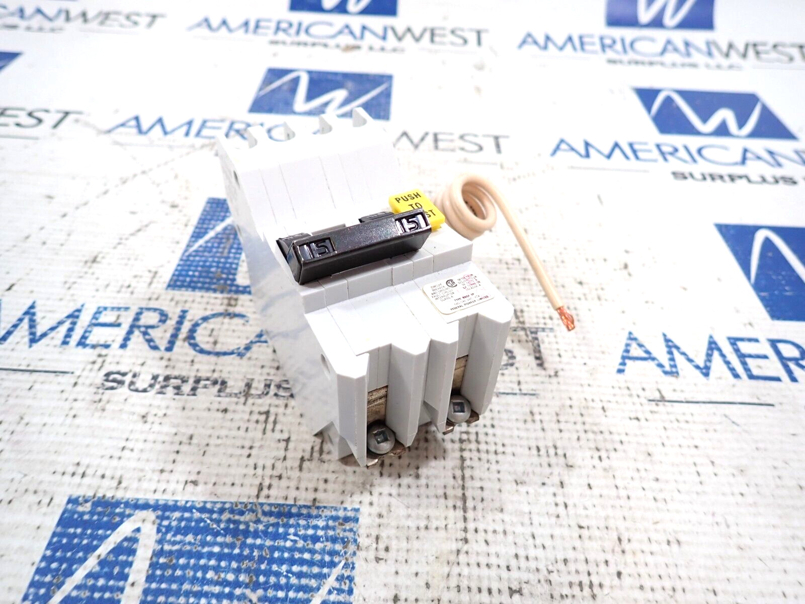 New FPE NBGF-215HC 15 Amp 120/240V 2 Pole NB Ground Fault Circuit Breaker