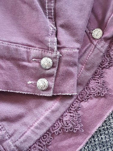 ❤️ Jacke Inkl Magnete 3st. Tredy weich GR 46 In Brombeere ❤️ Flügel GLITZER 😍 - Bild 7 von 12