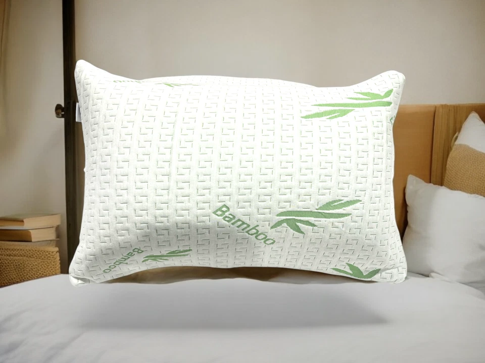 BHS BAMBOO Large Soft Pillow Bounce Back Firm Deluxe Hollow Fibe Pillows UK - Image 2 of 4