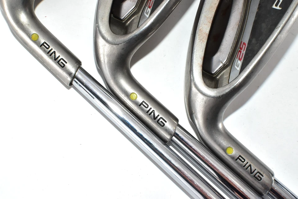PING G25 3p 8-9-W LH Golf Iron Set NSPRO 950GH R Regular Yellow Dot Men Clubs - Image 3 of 4