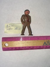 Vintage B235 Soldier Officer Diecast Barclay Toy Soldier