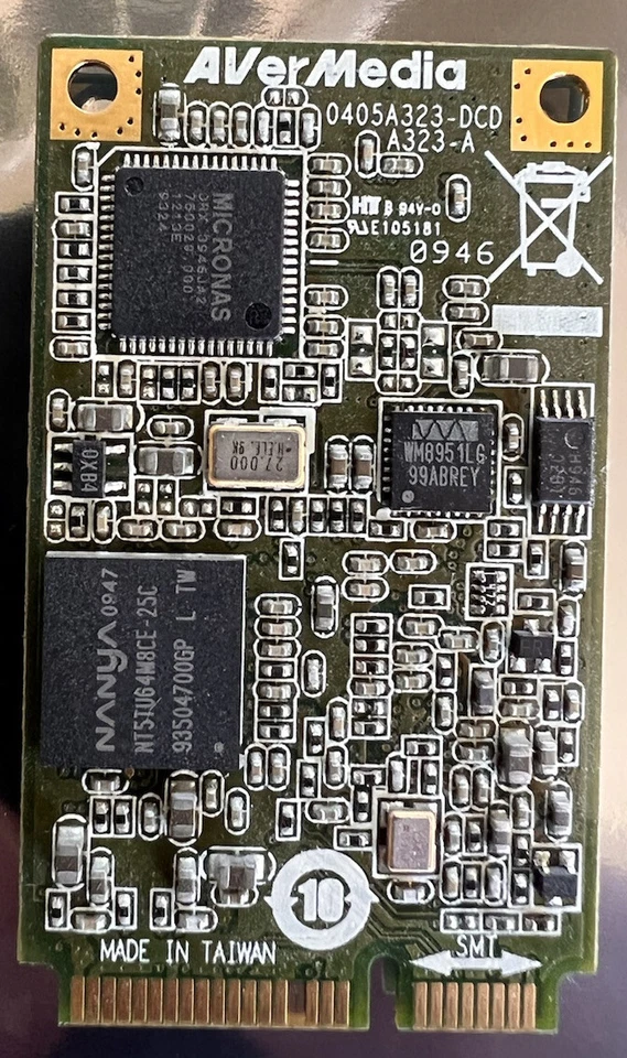 HP 582726-001, 492853-001 Digital/Analog ATSC/NTSC TV Tuner/FM Mini PCIe Card - Image 2 of 2