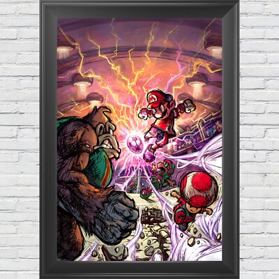 Super Mario Strikers Cover Poster 12''x18'' Nintendo GameCube