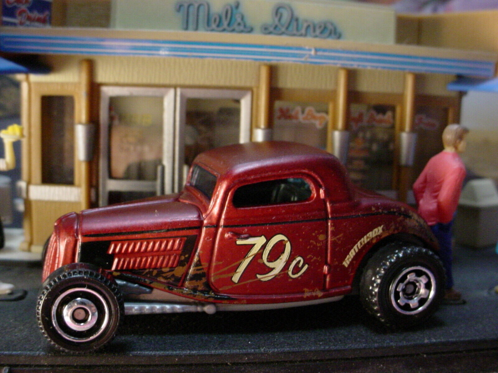 2022 MBX HIGHWAY II Exclusive 1933 FORD COUPE 💥 satin red;79 💥 Matchbox LOOSE