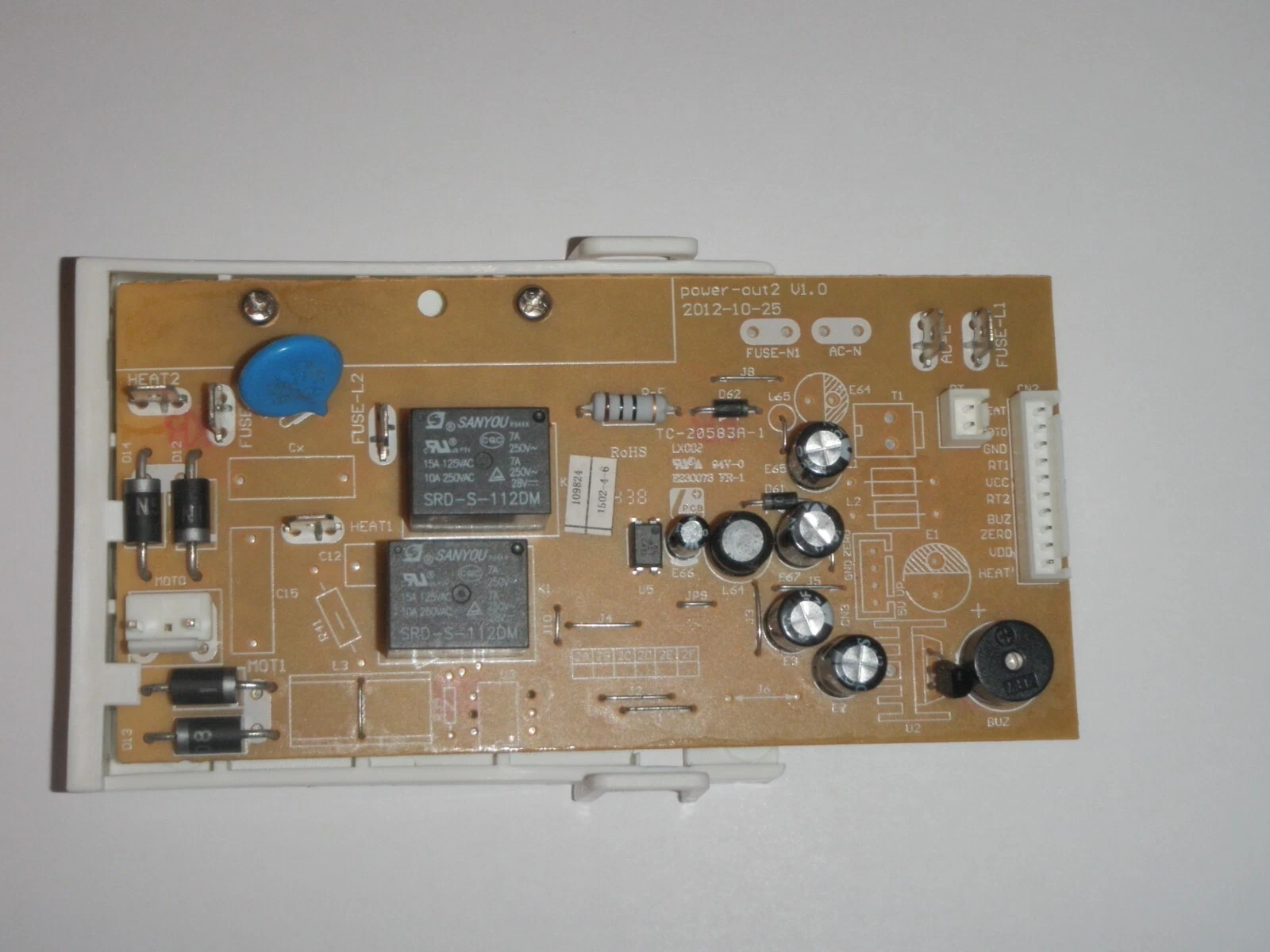Power Control Board for Oster Bread Maker Model CKSTBRTW20 Square Collar only