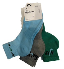 Nike Everyday Plus 3 Pack DRI-FIT Cushioned Ankle Socks Men L 8-12