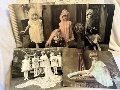 Stunning Lot Of 1920 s Flapper Era Milwaukee, WI Studio Photos Child Models 8x10