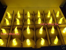 Lot 96 LED Flickering Candle Wedding Party Vase Tea Light Tealight Decoration