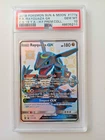 Pokemon Hidden Fates Full Art Shiny Rayquaza GX 177a/168 Promo Graded PSA 10
