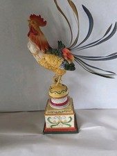 Fitz & Floyd Ricamo Rooster Chicken Figurine/...