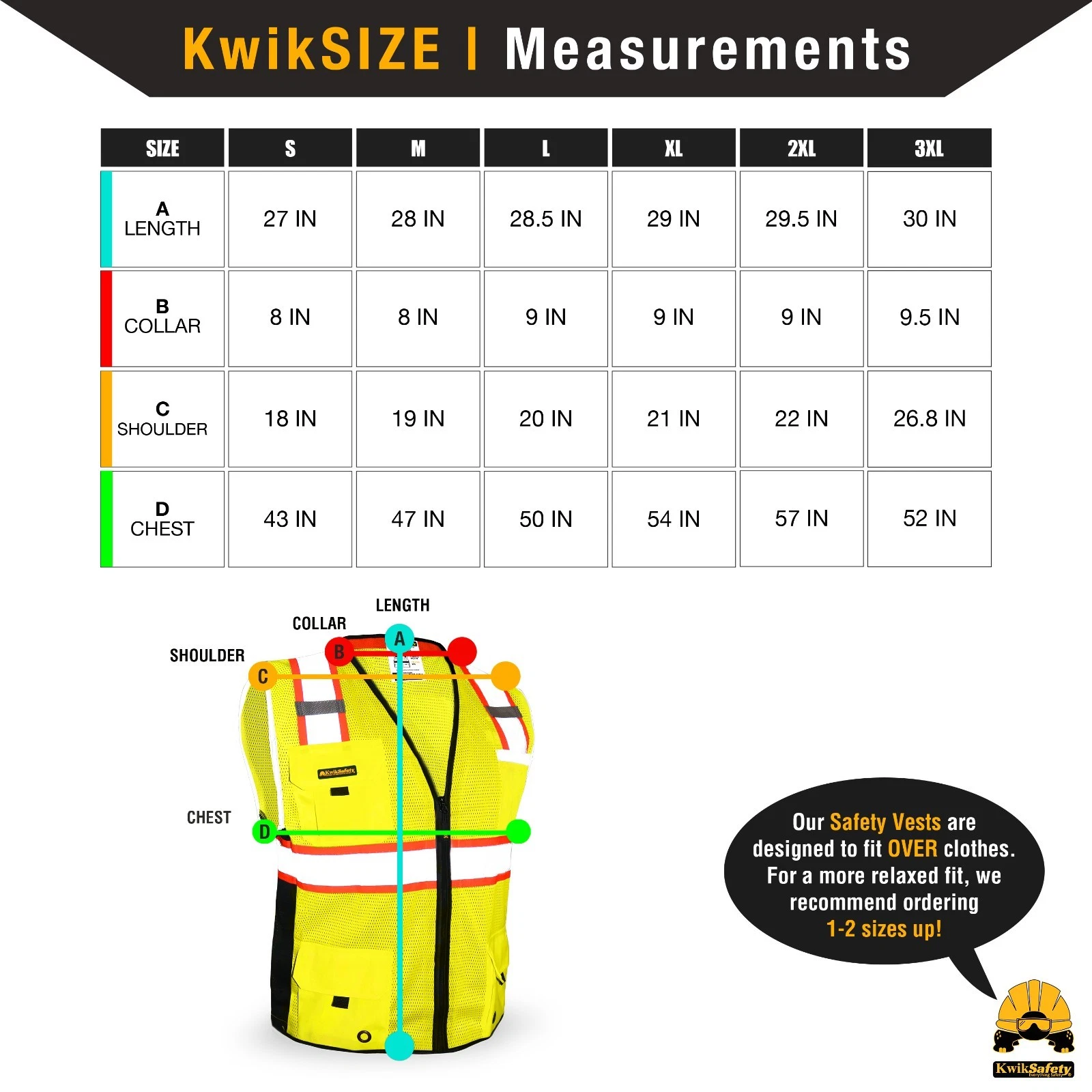 KwikSafety BIG KAHUNA (15 PACK) Hi Vis ANSI PPE Surveyor Class 2 Safety Vest - product detail image 6