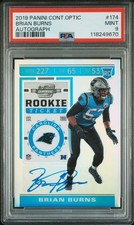 BRIAN BURNS 2019 PANINI CONTENDERS OPTIC HOLO ROOKIE AUTOGRAPH PSA 9 POP 2
