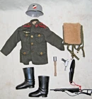 VINTAGE 1964 GI Joe Hasbro 12” German Soldier of the World Uniform w Accessories