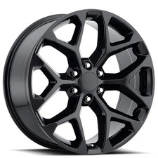 20x9 Chevy Truck Snowflake Wheels Fr 59 Gloss Black Oem Replica Rims 4pcs 20x9 Chevy Truck Snowflake Wheels Fr 59 Gloss Black Oem Replica Rims 4pcs