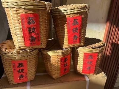 Old Aged Liubao Tea Rare Lychee Aroma Traditional Cellar Stored Vintage Dark Tea