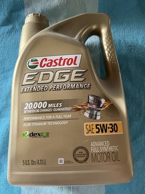castrol edge extended performance 5w-30. 5 Quart
