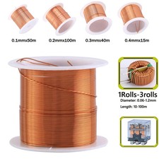 Enameled Copper Lacquer Wire, Multi-Gauge Magnet Winding Coil Cable