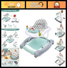 5-in-1 Foldable Baby Walker  Activity Center, Bouncer, Rocker, Push Walker, Tra