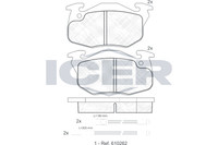 Bremsbelagsatz Vorne Bendix-System FüR Peugeot 106 I 1A 1C II Van 1S 306 91-04