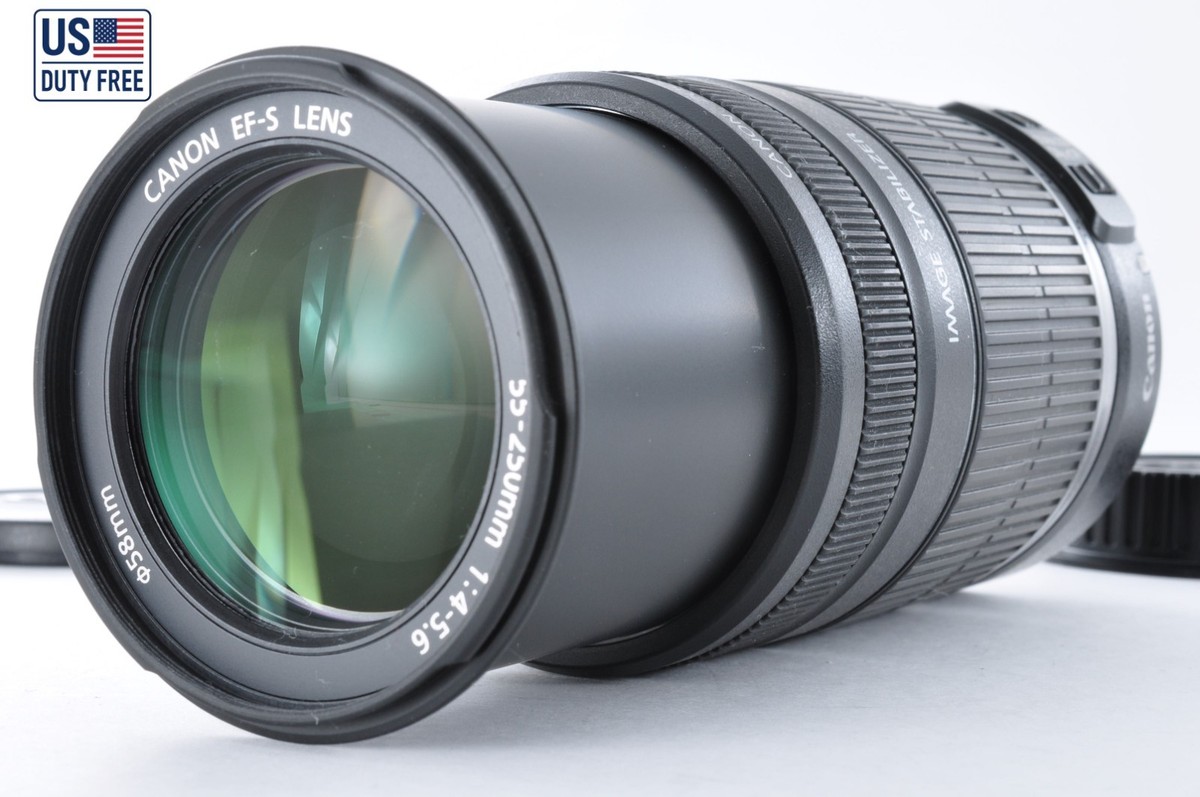 US Duty Free [N MINT] Canon EF-S 55-250mm f/4-5.6 Lens Telephoto
