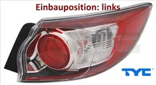 TYC 11-11584-01-2 Heckleuchte links Rücklicht Hecklicht Rückleuchte für Mazda 