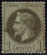 France 1870 Yv. 25a Oblitéré 20% 1.C., Napoléon III
