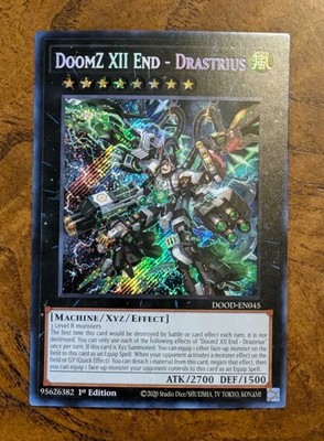 DoomZ XII End - Drastrius DOOD-EN045 Secret Rare Near Mint 1st Edition Yu-Gi-Oh!