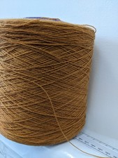 1.07g Pure Wool 2 Ply Yarn, Mustard Yellow Weaving, Knitting, nm 2/24