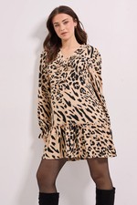 Dorothy Perkins Animal Mini Dress Womens Daywear Dresses