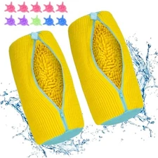 Shoe Washing Machine Bag, 2 Pack Sneaker Cleaner Kit with 10 Washer Ba