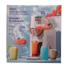 Iceman Slush-Ease Slushy Maker with Customizable Thickness, 64oz, White