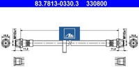 ATE 83.7813-0330.3 Bremsschlauch FüR VW