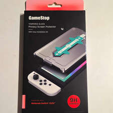 GameStop Glass Privacy Screen Protector for Nintendo Switch OLED, HD Clear 9H
