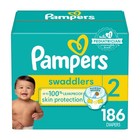 Pampers Swaddlers Disposable Diapers Size 2, 186ct BreatheFree Liner Leak Guards