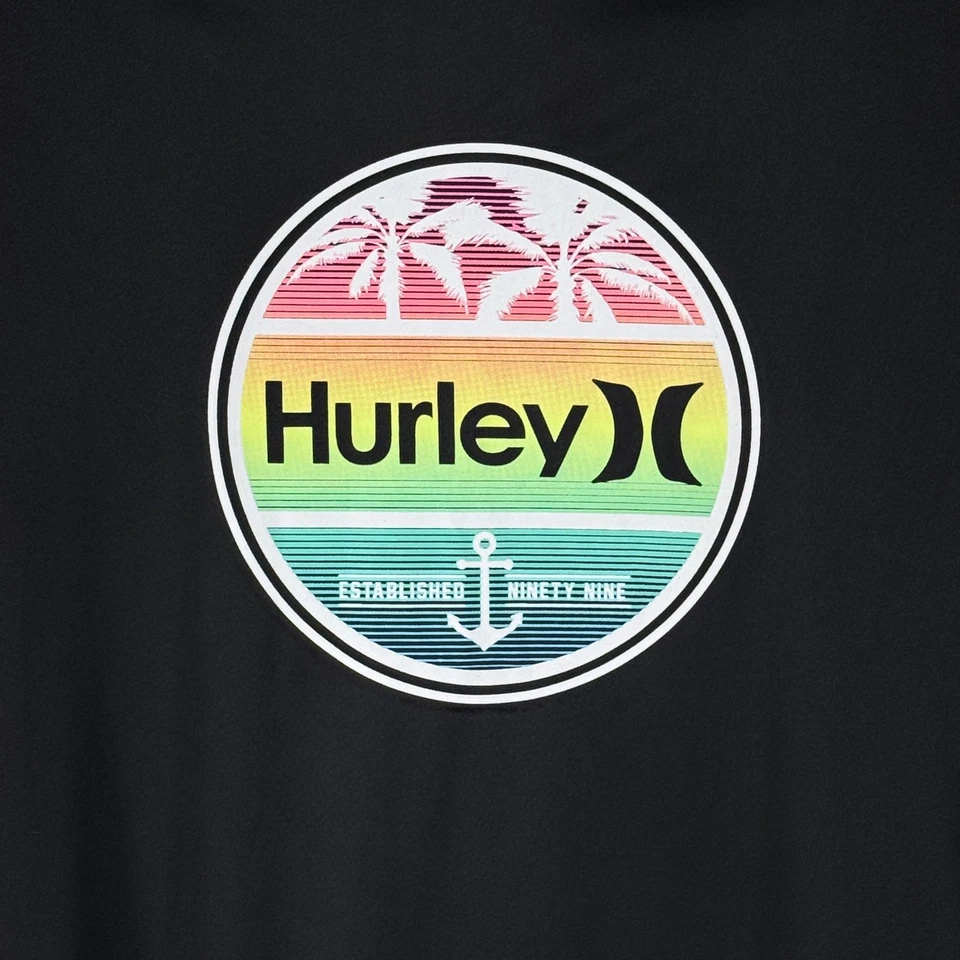 Hurley SZ 10-12 Kids Rash Guard Swim Shirt Long Sleeve Stretch H20-Dri UPF 50+ - Image 2 of 4