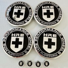 4pc Hre Flowform 63mm Center Caps Xc635hre2pc And 4pc Chrome Valve Caps