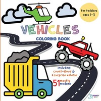 Vehicles Coloring Book For Toddlers Ages 1-3 Bonney Kids Taschenbuch Englisch