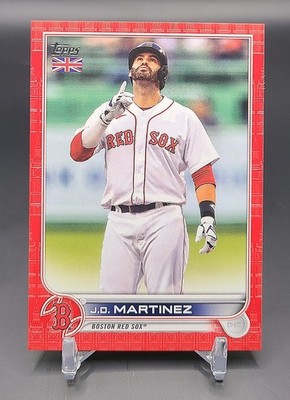 2022 Topps UK Edition JD Martinez Big Ben #24/99 Boston Red Sox