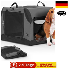 PETSFIT Hundebox Auto Faltbar Kofferraum Rückbank Verstellbar Grau PETSFIT Hundebox Auto Faltbar Kofferraum Rückbank Verstellbar Grau
