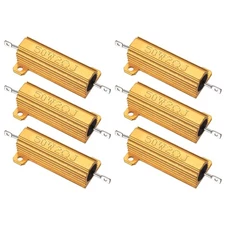50W 2 Ohm Aluminum Shell Resistor, 6Pcs Aluminum Housing Resistor