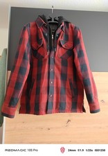 Original Harley Davidson Karohemd,rot,Größe M mit Kapuze!