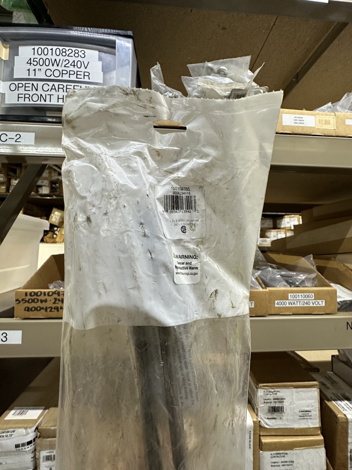 100109765 | 9004294115 | A.O. Smith Heating Element 240V 5500W, 13.1", Incoloy