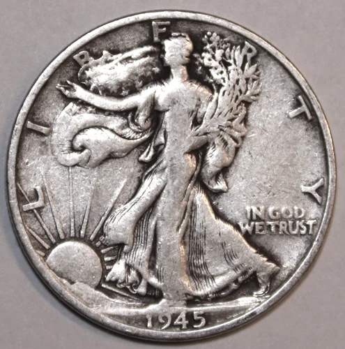 1945-S Walking Liberty Half Dollar - Very Fine - #1042EC