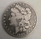 1901 Morgan Silver Dollar $1 -  Philadelphia Mint