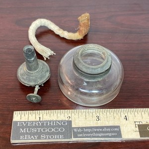 19th C Antique Glass Dental Laboratory Alcohol Lamp Bunsen Burner AS IS REPAIR
