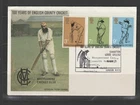 GB FDC 1973 Cricket, TCCB Cover, Lords Exhibition, 100 years County Cricket canc