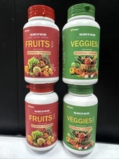 (2x) Fruits and Veggies Supplement Balance of Nature-360 Capsules Exp.02/2027+